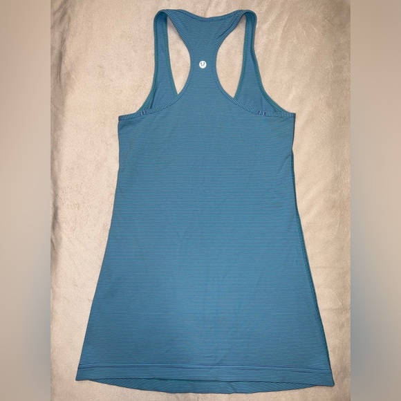 Lululemon Cool Racerback Reversible Striped Tank Top - Fitted / Size 4 - Picture 2 of 4